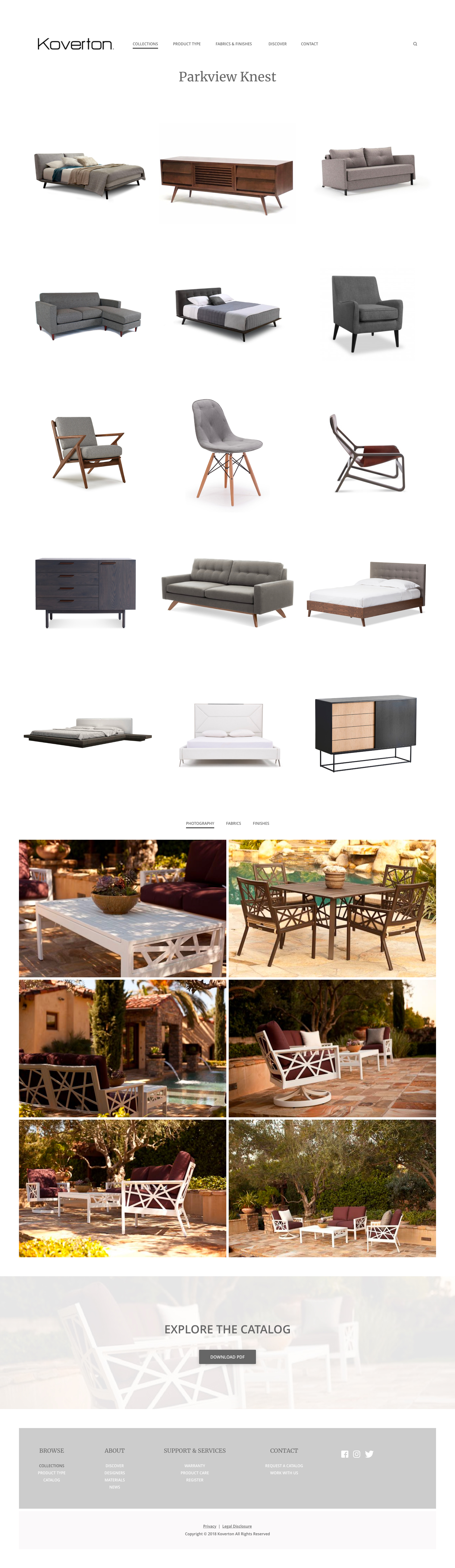 koverton web site design mockup