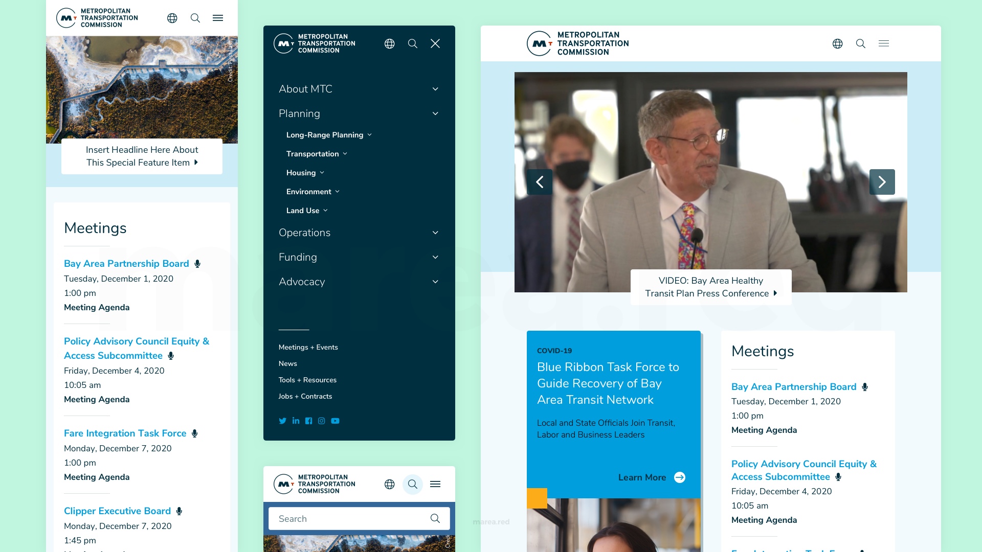 MTC Mobile Mockups